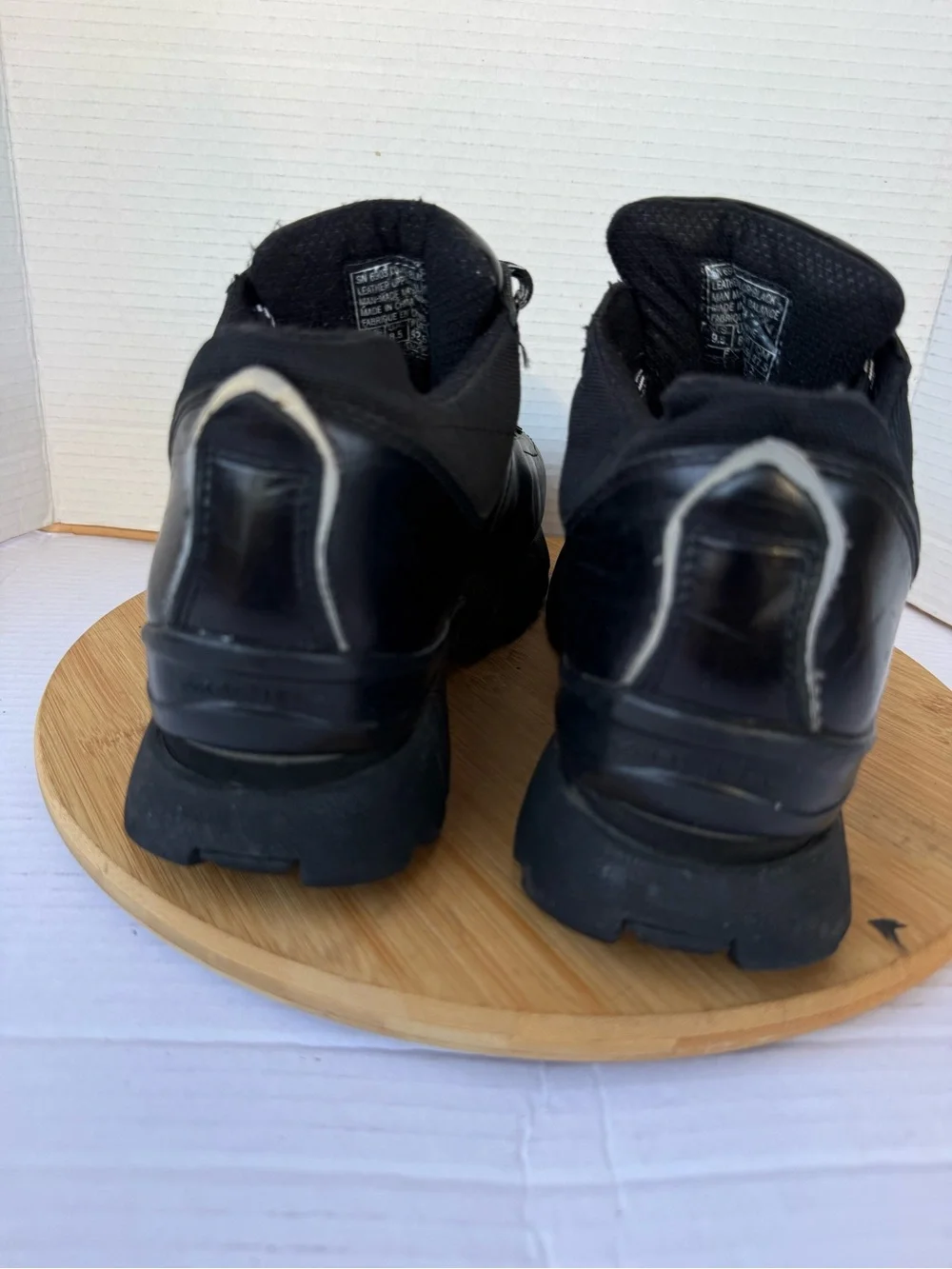 Vintage Skechers SN 690 Black Leather Hiking Trail Shoes Men’s US 9.5 Y2K Chunky